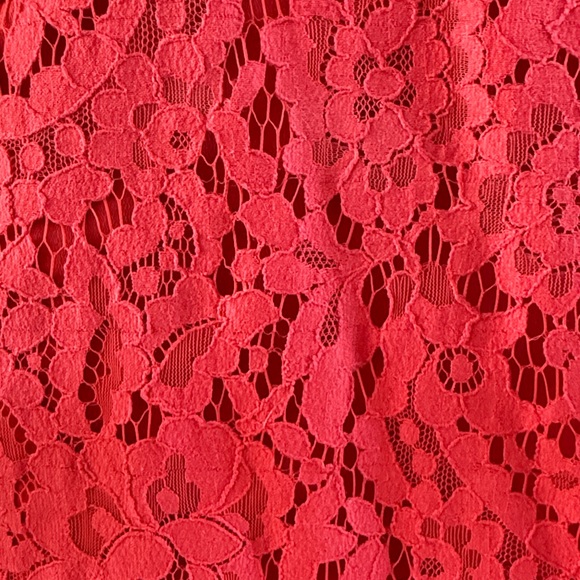 Free People Red Lace High-Low Dress 2 XS - Picture 4 of 10